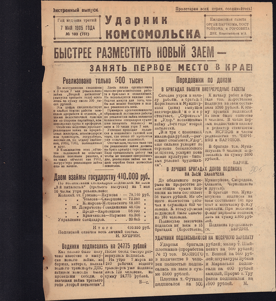 Ударник Комсомольска 751