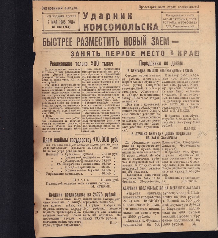 Ударник Комсомольска 751