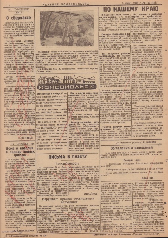 Ударник Комсомольскак 253