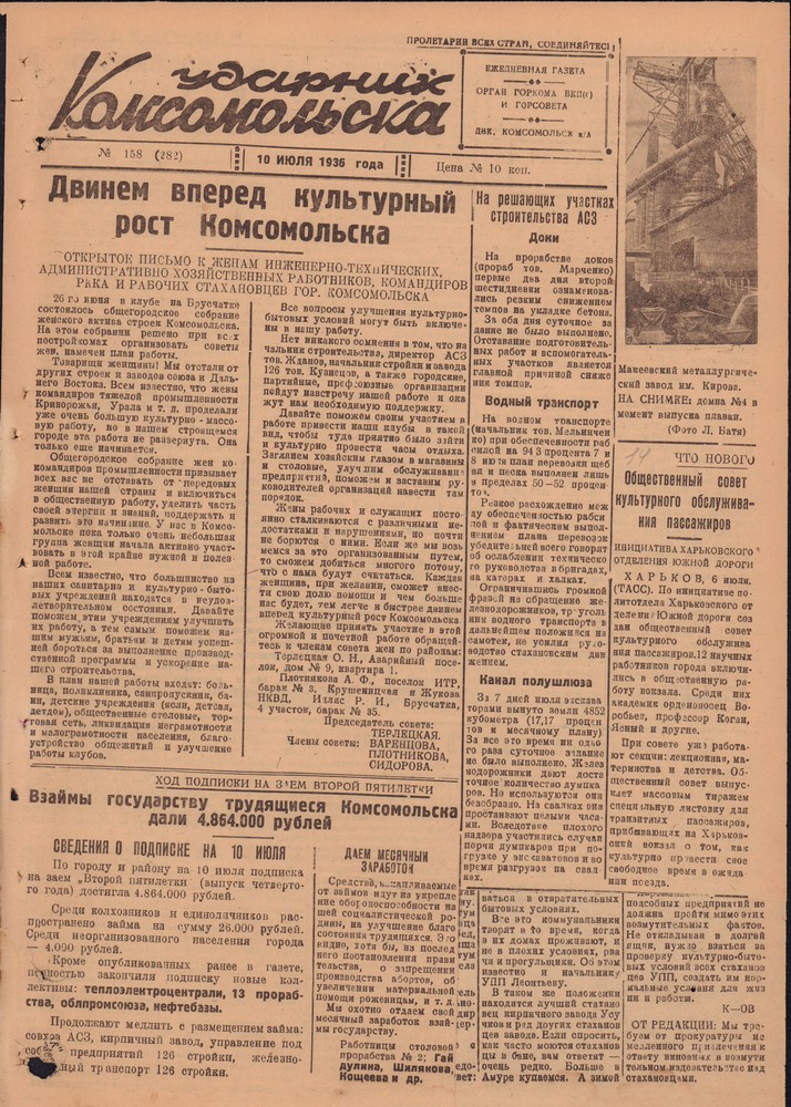 Ударник Комсомольскак 282
