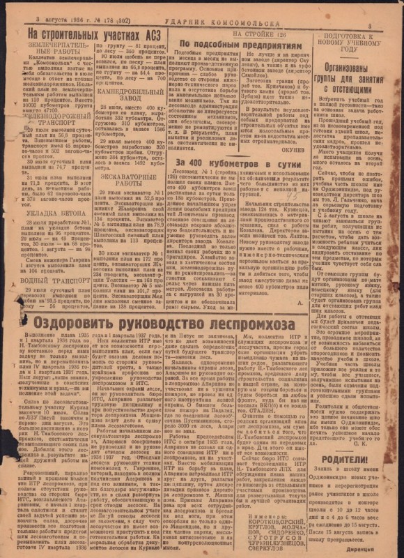 Ударник Комсомольскак 302