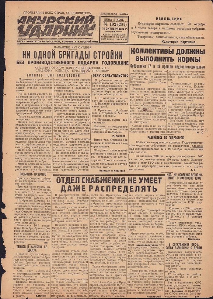 Амурский ударник 284