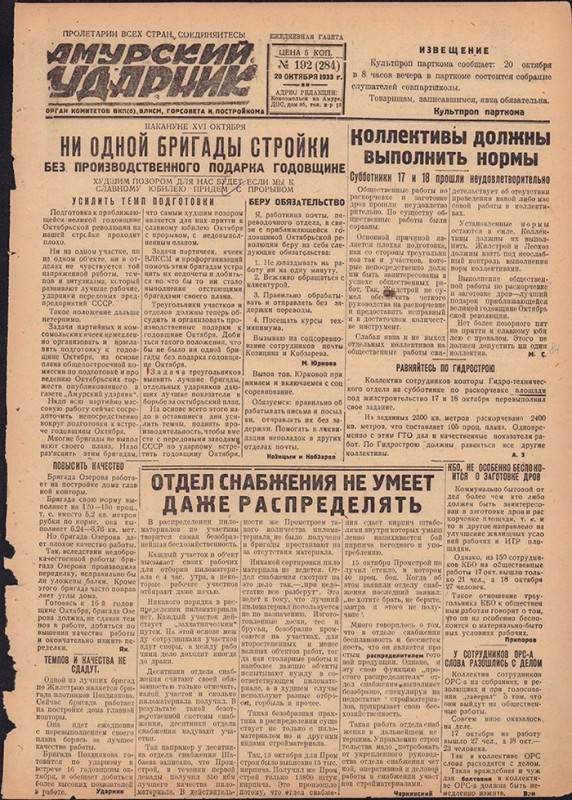 Амурский ударник 284