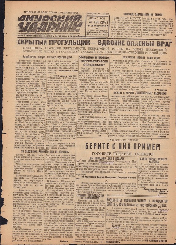 Амурский ударник 287