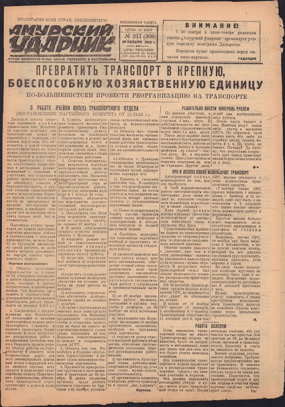 Амурский ударник 309
