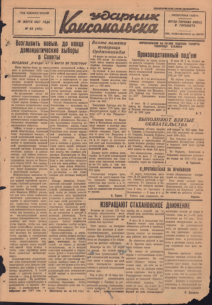 Ударник Комсомольска 491