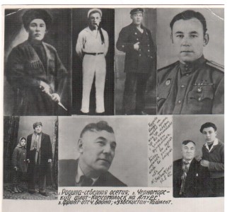 Фотоколлаж из фотографий разных лет Зангиева Хазбулата Начеевича